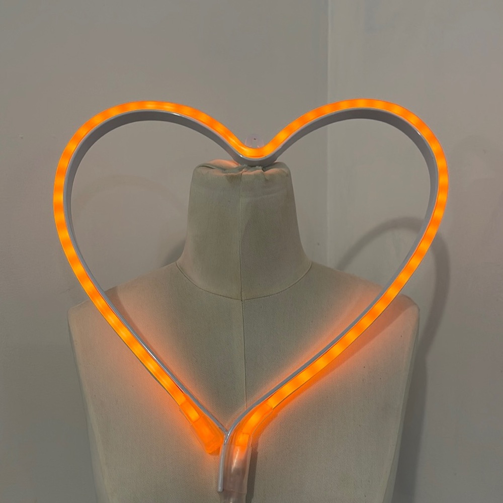 Neon Heart Sign Wall Hanging